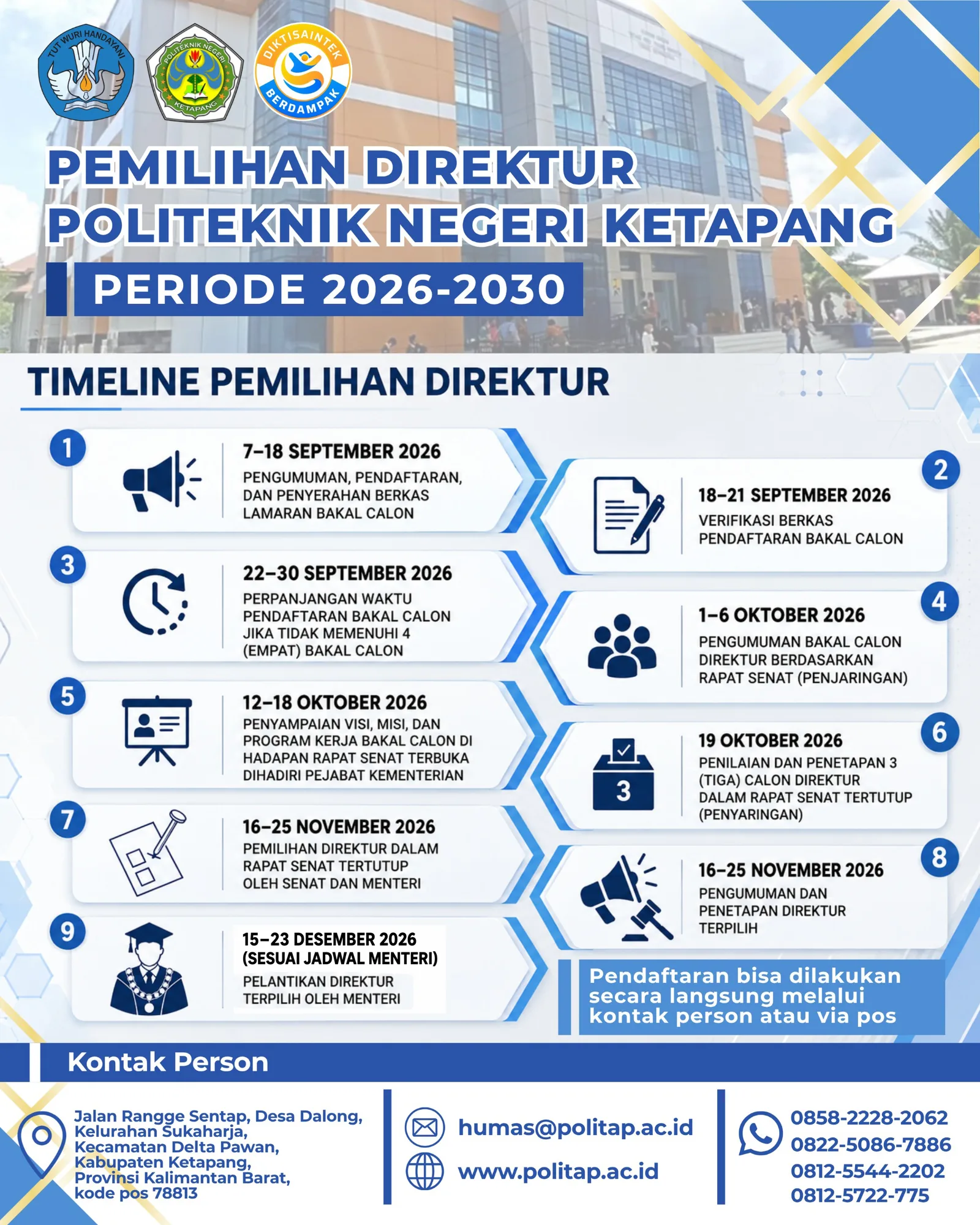 Flyer pemilihan direktur 2026-2030