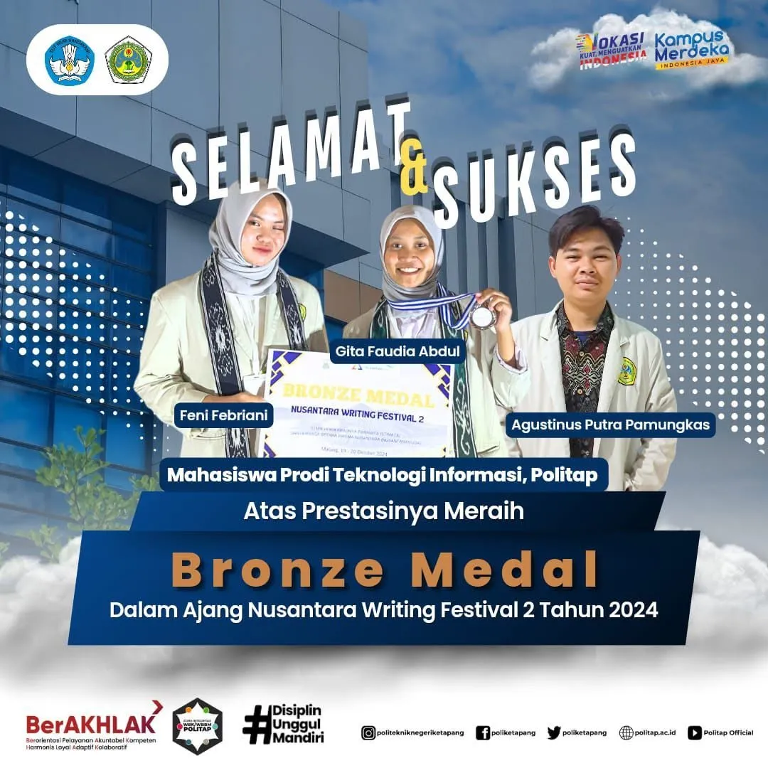 Tim Mahasiswa POLITAP Raih Medali Perunggu di Nusantara Writing Festival 2