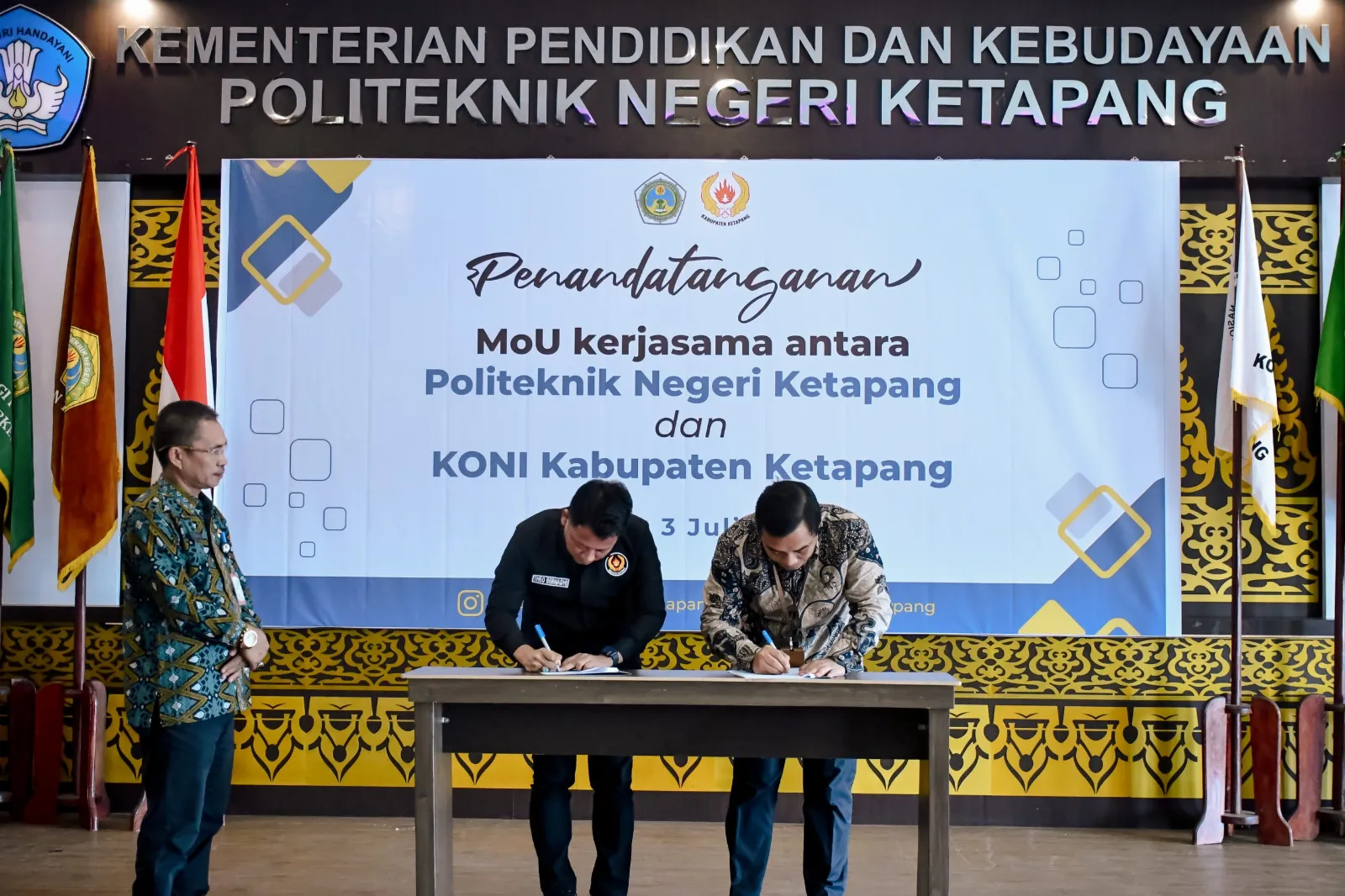Dukung Pendidikan dan Prestasi Atlet, Politap-KONI Ketapang Sepakati MoU