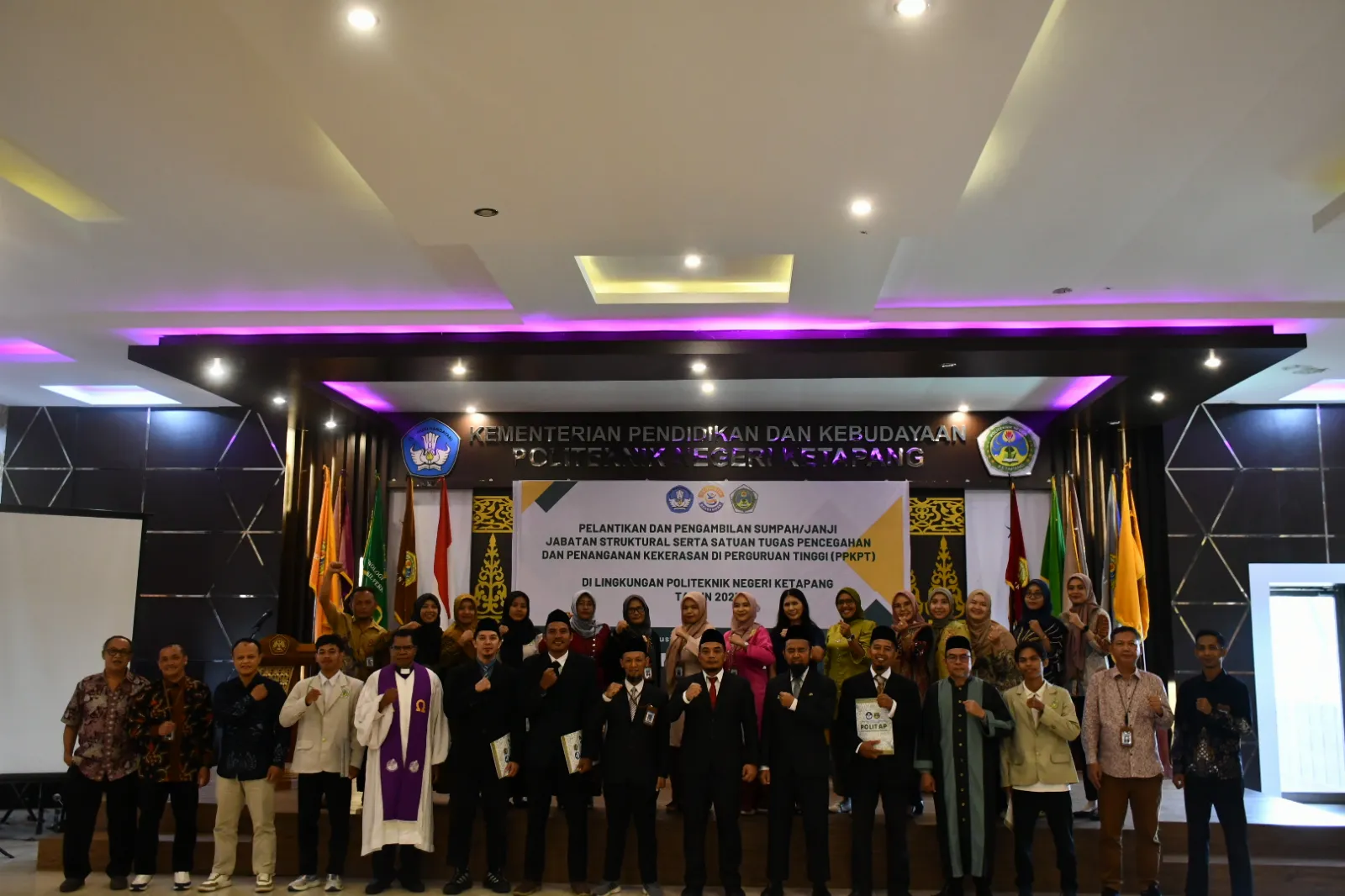 Perkuat Tata Kelola dan Kampus Aman, Politap Lantik Pejabat Struktural & Satgas PPKPT