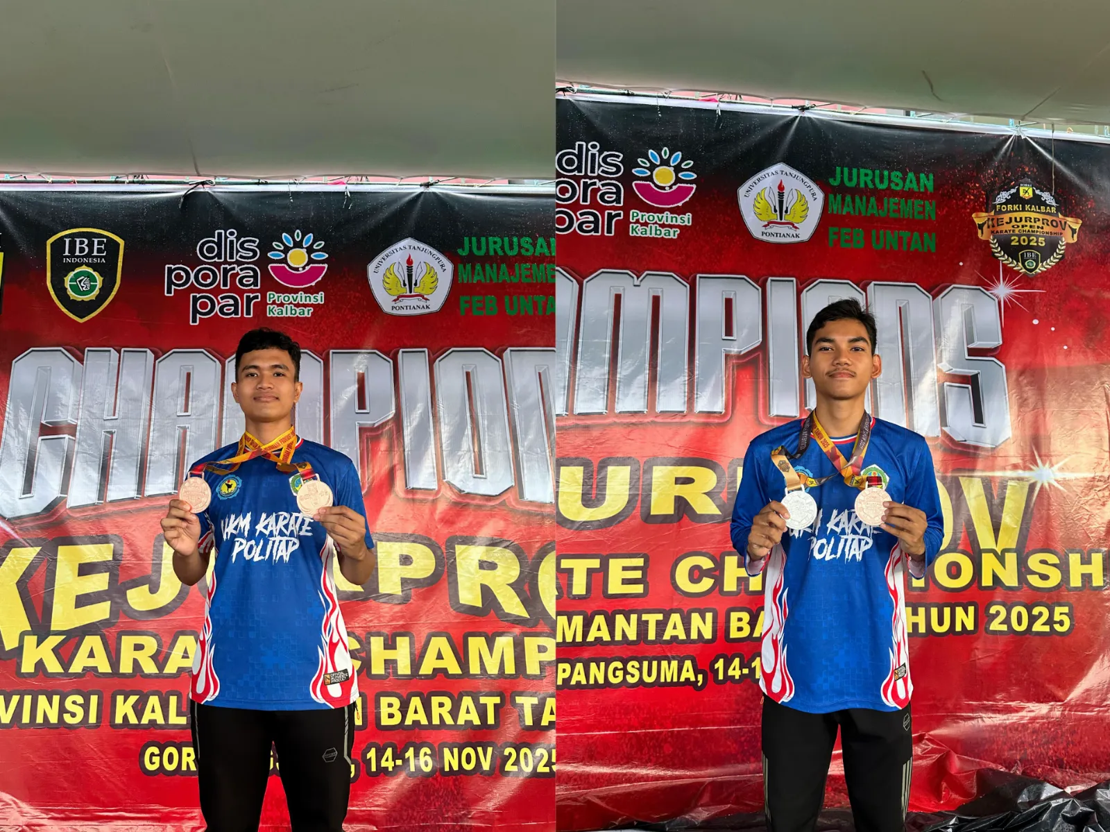 Atlet Politap Borong Prestasi di Kejuaraan Provinsi Open Karate Champion