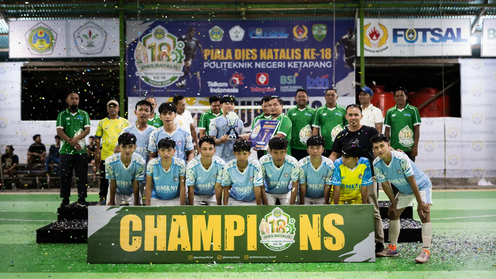 Ajang Sportivitas Generasi Muda, Turnamen Futsal Dies Natalis ke-18 Politeknik Negeri Ketapang Sukses Digelar